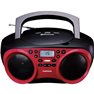 SCD-501 Radio CD FM AUX, Bluetooth, CD, USB Rosso, Nero