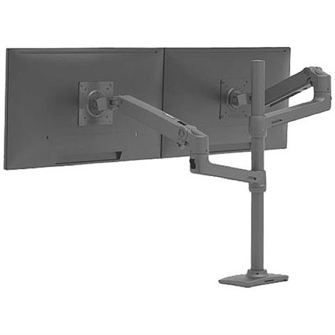 LX Dual Arm Stacking Tall Desk Mount 2 vie Supporto da tavolo per monitor 38,1 cm (15) - 101,6 cm (40)