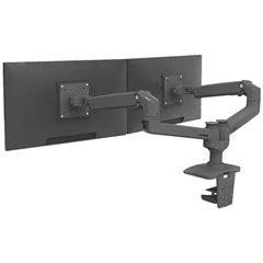 LX Dual Arm Side by Side Desk Mount 2 vie Supporto da tavolo per monitor 38,1 cm (15) - 68,6 cm (27) Regolabile