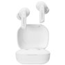 Clips1 Cuffie In Ear Bluetooth Stereo Bianco Indicatore di carica della batteria, headset con microfono, Custodia