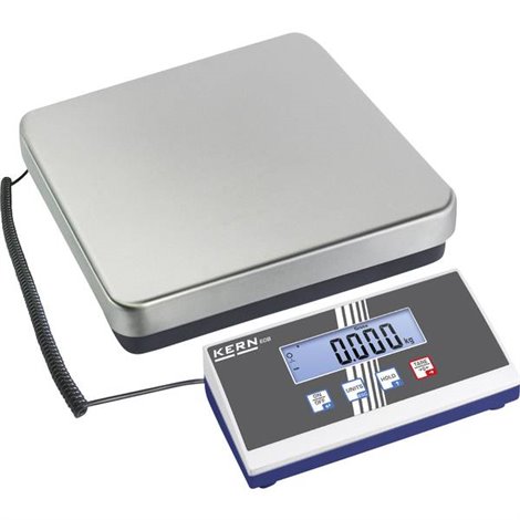 Bilancia pesa pacchi Portata max. 35 kg Risoluzione 10 g rete elettrica, a batteria Argento