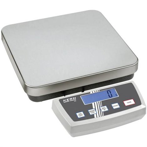 Bilancia pesa pacchi Portata max. 35 kg Risoluzione 5 g, 10 g rete elettrica, a batteria Argento