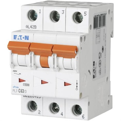 PXL-B63/3 Interruttore magnetotermico 3 poli 63 A 400 V/AC