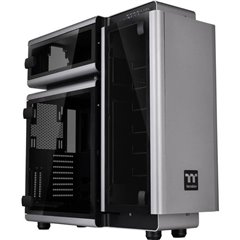 Level 20 Full Tower PC Case Nero, Argento 3 ventole LED pre-montate, finestra laterale, installazione hard