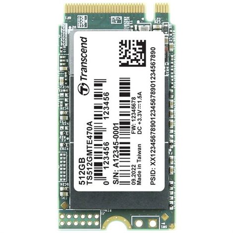 MTE470A 512 GB M.2 PCIe NVMe SSD 2242 PCIe NVMe 3.0 x4 #####Industrial