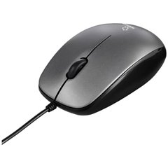 Mouse USB Ottico Grigio 1000 dpi Rotella di scorrimento integrata
