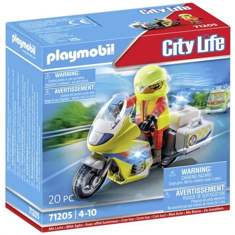 ® City Life Motocicletta per il medico di emergenza con luce lampeggiante