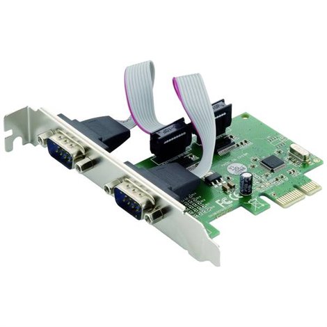 2 Porte Scheda a innesto seriale PCI Express, Seriale (9-pin) PCIe