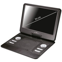 TV portatile con lettore DVD 34 cm 13 pollici ERP: D (A - G) incl. Cavo di collegamento auto 12 V, 