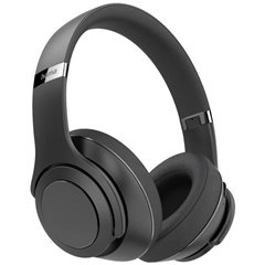 HiFi Cuffie Over Ear Bluetooth Stereo Nero pieghevole, headset con microfono, regolazione del volume, Padiglioni