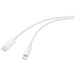Cavo USB USB 2.0 Spina USB-C®, Connettore Apple Lightning 1.00 m Bianco (satinato)