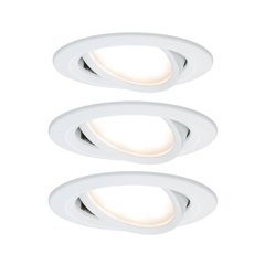 Nova Lampada da incasso Kit da 3 LED (monocolore) LED 18 W Bianco opaco