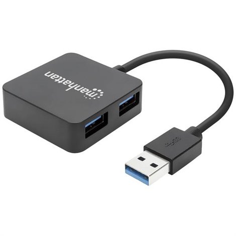 4 Porte Hub USB 3.0 Nero