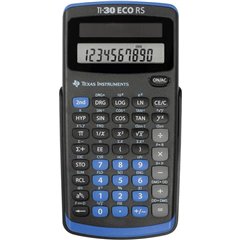 TI-30 ECO RS Calcolatrice per la scuola Nero Display (cifre): 10 a energia solare (L x A x P) 71 x 13
