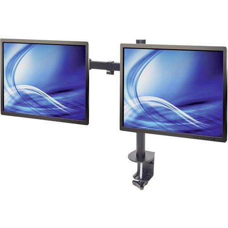 2 vie Supporto da tavolo per monitor 33,0 cm (13) - 81,3 cm (32) Regolabile in altezza, Inclinabile,