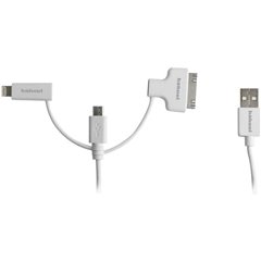 Cavo di ricarica USB Spina USB-A, Connettore Apple Lightning, Spina USB-Micro-B, Connettore Apple 30