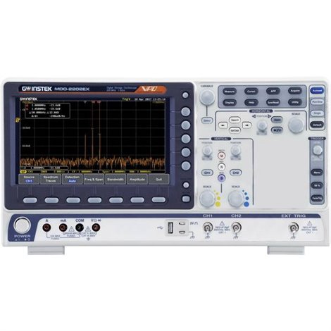 MDO-2202EX Oscilloscopio digitale 200 MHz 1 Gsa/s 10 Mpts 8 Bit Memoria digitale (DSO), Analizzatore di