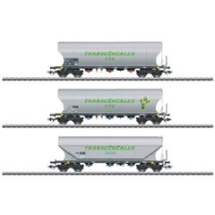Kit di 3 vagoni per silo di grano H0 Uagps della SNCF
