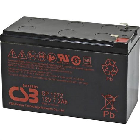 GP 1272 Standby USV Batteria al piombo 12 V 7.2 Ah Piombo-AGM (L x A x P) 151 x 99 x 65 mm Spina
