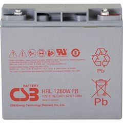 HRL 1280W high-rate longlife Batteria al piombo 12 V 20 Ah Piombo-AGM (L x A x P) 181 x 167 x 76