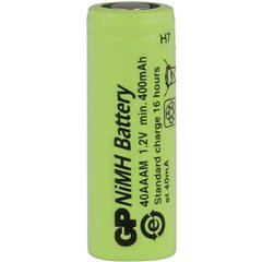 GPIND40AAAMB Batteria ricaricabile speciale 2/3 AAA Flat Top NiMH 1.2 V 400 mAh