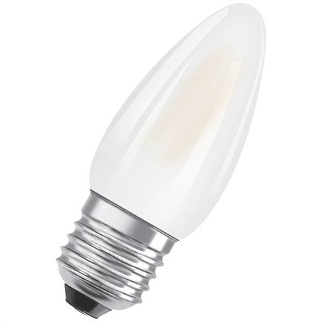 LED (monocolore) ERP E (A - G) E27 Forma di candela 4 W = 40 W Bianco neutro (Ø x A) 35 mm x 35 mm 1