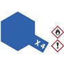 Vernice acrilica Blu (lucito) Codice colore: X-4 Contenitore in vetro 23 ml