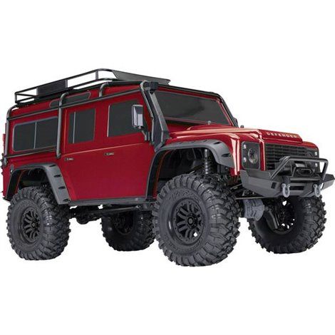 Landrover Defender Rosso Brushed Automodello Elettrica Crawler 4WD RtR 2,4 GHz