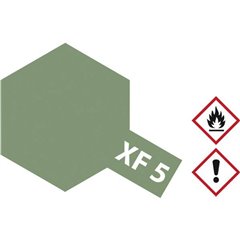 Vernice acrilica Verde (opaco) Codice colore: XF-5 Contenitore in vetro 23 ml