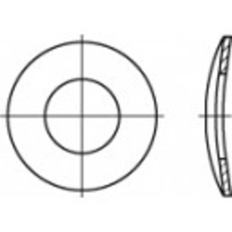 Rondelle elastiche Diam int: 6.4 mm DIN 137 Acciaio armonico zincato 100 pz.