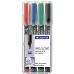 Lumocolor permanent compact DRY SAFE Marcatore indelebile Nero resistente allacqua: Sì