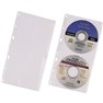 Busta per raccoglitore CD/DVD 2 CD/DVD/Blu-ray Trasparente Polipropilene 5 pz.
