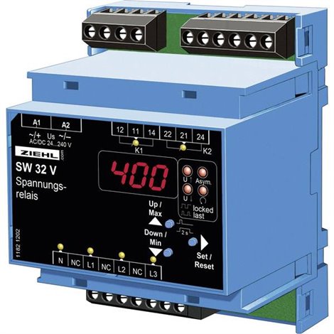 SW32V Relè di monitoraggio della tensione Numero uscite relè: 2