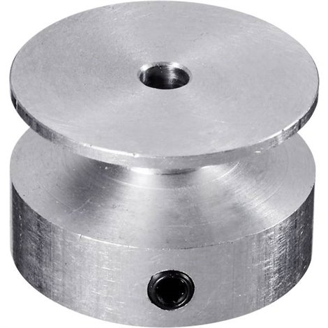 Alluminio Puleggia Ø foro: 3.2 mm Diametro: 20 mm
