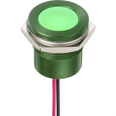 Luce di segnalazione a LED Verde Allo stesso modo 230 V/AC 1 pz. 9.0 V Q2 2F5AGXXSG2 20E