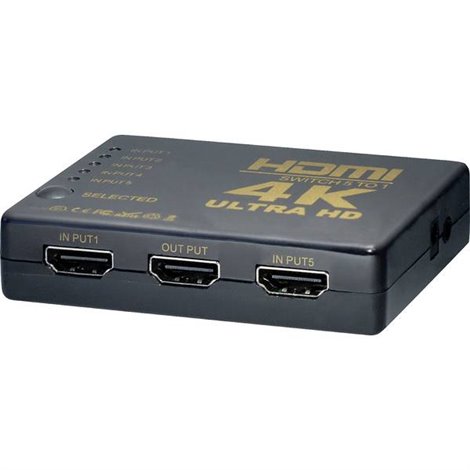 Switch HDMI Con telecomando Nero