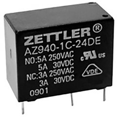 Zettler electronics Relè per PCB 24 V/DC 10 A 1 NA 1 pz.