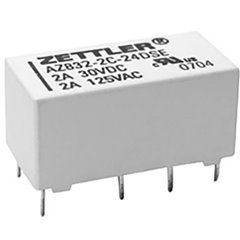 Zettler electronics Relè per PCB 5 V/DC 3 A 2 scambi 1 pz.