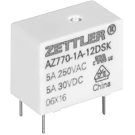 Zettler electronics Relè per PCB 24 V/DC 5 A 1 scambio 1 pz.