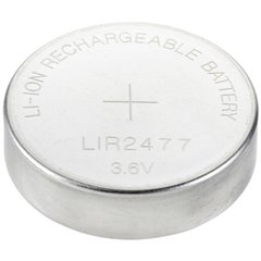 Batteria ricaricabile a bottone LIR 2477 Litio 180 mAh 3.6 V 1 pz.