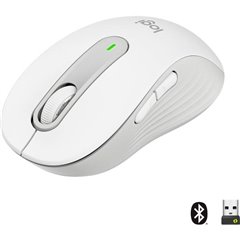 Signature M650 Mouse Senza fili (radio), Bluetooth® Dimensione: M Ottico Bianco 5 Tasti 4000 dpi