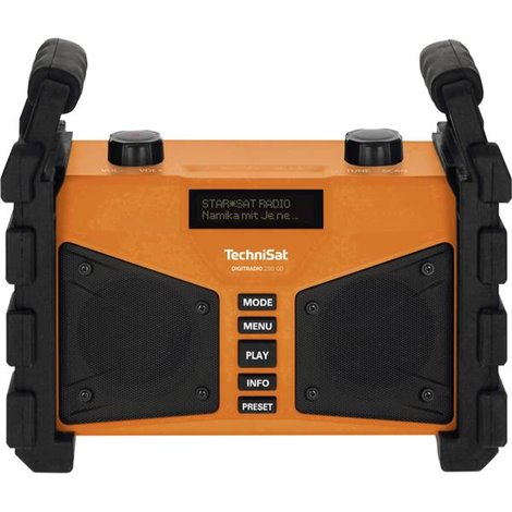 Digitradio 230 OD Radio da cantiere DAB+, FM AUX, Bluetooth, USB antispruzzo , antipolvere , ricaricabile
