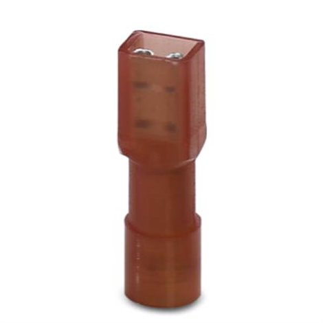Presa piatta Larghezza spina: 2.8 mm Spessore spina: 0.8 mm 180 ° Completamente isolato Rosso 50