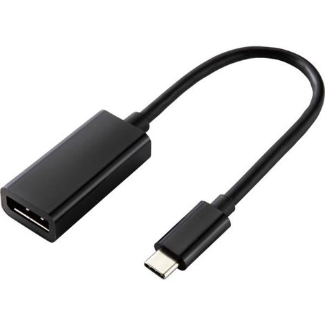 USB-C® / DisplayPort Cavo adattatore Spina USB-C®, Presa DisplayPort 0.14 m Nero DisplayPort 1.2