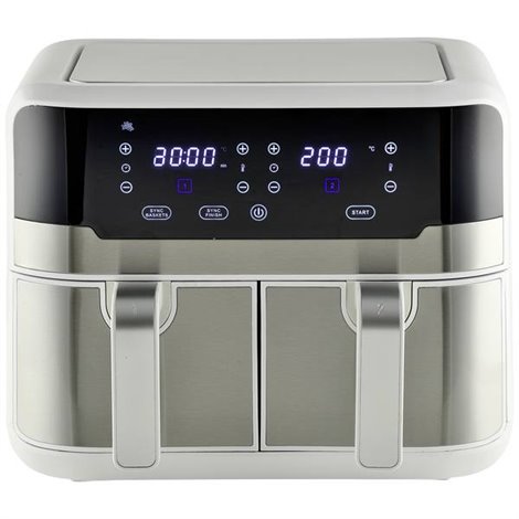 Friggitrice ad aria calda 2400 W Rivestimento antiaderente, Custodia Cool-Touch, Funzione timer, con display ,
