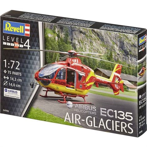 Elicottero in kit da costruire Airbus EC-135 Air-Glaciers 1:72