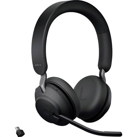 Evolve2 65 UC Telefono Cuffie On Ear Bluetooth Stereo Nero regolazione del volume, Indicatore di carica della