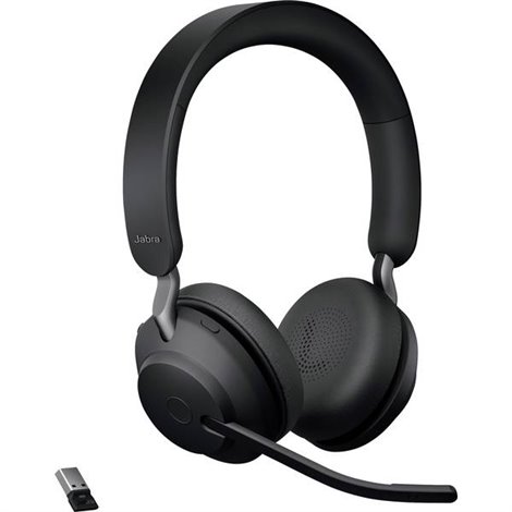 Evolve2 65 UC Telefono Cuffie On Ear Bluetooth Stereo Nero regolazione del volume, Indicatore di carica della
