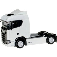 H0 Camion modello Scania Trattore CS 20 a tetto basso, bianco