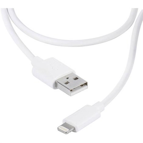 Cavo USB USB 2.0 Spina USB-A, Connettore Apple Lightning 2.00 m Bianco
